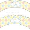 Christmas sprinkles festive edible sugar cupcake decoration cake toppers blue. 1