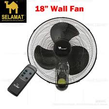 This model is for the singapore market. Selamat 18 Inch Wall Fan With Remote Control Mq P18wrc Kipas Dinding Black Lazada