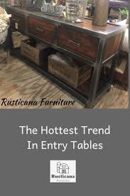 This Is Our Beautiful 3 Drawer Entry Table It Consists Of A Steel Frame As Well As Steel Drawers And D Welded Furniture Rustic Industrial Furniture Furniture