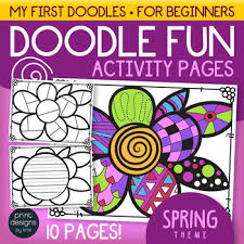 Feel prettier than ever by sprinkling on the season's confectionery colors and lacy fabrics. Spring Activity Pages Doodle Coloring Pages For Spring Art Early Finishers