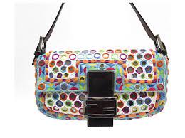 Handbag Fendi Baguette Specchietti Mirror Pearls Limited Edition Hand Bag Multiple Colors Ref 426556 Joli Closet