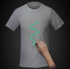 Glow in the dark shirts. Lazer Shirt Lets You Fashion Your Own Glow In The Dark Designs