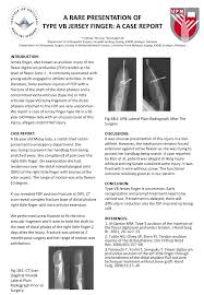 Avulsion of flexor tendon from distal phalanx. Pdf A Rare Presentation Of Type Vb Jersey Finger A Case Report
