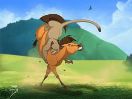 Spirit Vs Coug By Dj88 On Deviantart Spirit Horse Movie Spirit And Rain Disney Horses