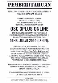 In this video, i'm going to show you how to use 3x osc. Pemberitahuan Penggunaan Osc 3plus Online Portal Rasmi Majlis Bandaraya Seremban Mbs