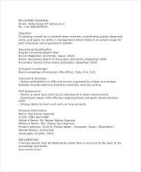 I believe the time of writing declaration in the end is long gone. 21 Fresher Resume Templates Pdf Doc Free Premium Templates