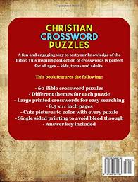 We intend to focus on a period of time in the bible for each crossword puzzle. Amazon Com Christian Crossword Puzzles Jumbo Large Print Brain Games Inspirational Scripture And Bible Inspired Crosswords Bible Activity Books 9781546981183 Christian Grace Publishing Books