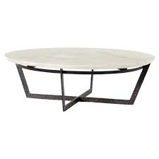 Union rustic ashwood round modular coffee table is a perfectly round, low table. Mathers Industrial Loft White Marble Round Iron Round Coffee Table 41 W 50 W Kathy Kuo Home