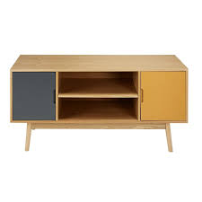 Vintage Driekleurig Tv Meubel Met 2 Deurtjes Fjord Maisons Du Monde Tv Vintage Meuble Tv Maison Du Monde Meuble Tv
