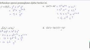 Tentukan hasil perpangkatan bilangan tersebut ! Menyederhanakan Operasi Perpangkatan Aljabar Youtube