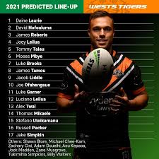 Wests tigers vs parramatta eels. Nrl 2020 Wests Tigers 2021 Round 1 Predicted Team Nrl