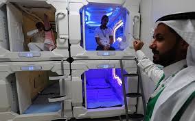 Wicker sphere with spacious access. Saudi Arabia Tests Japan Inspired Nap Pods For Hajj The Times Of Israel