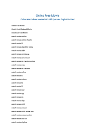 Online Free Movie Moviesdbz