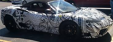 Custom Designed Graffiti Vinyl Vehicle Wrap By M O Graphics New Lenox Il Car Wrap Ferrari Wraps