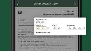 You must leave the u.s. How To Access The Direct Deposit Form On The Td App