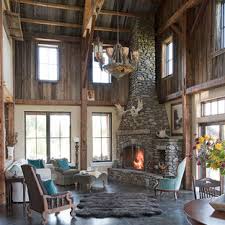 Double height mantels give a feeling of self confidence. 75 Beautiful Farmhouse Living Room With A Corner Fireplace Pictures Ideas June 2021 Houzz