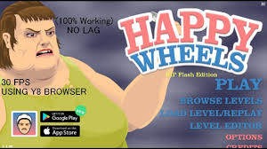 Make the empty glass happy by drawing lines to fill it up with water. Happy Wheels Y8