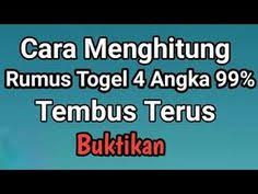 Check spelling or type a new query. Cara Menghitung Rumus Togel 4 Angka 99 Tembus Terus Youtube In 2021