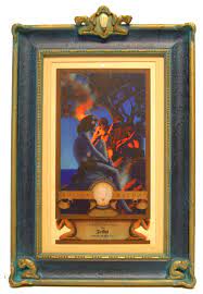 All of maxfield parrish's magazine covers, calendars and advertisements were taken from a painted original which was then reproduced on paper by the process of color printing. Maxfield Parrish Edison Mazda Calendars For Sale