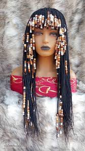 Beads braidswithbeads egyptian hairstyles braids with beads. Beaded Fringe On Lace Frontal Color Black In 26 Long Can Be Customized Braids With Beads Braided Hairstyles Egyptian Hairstyles