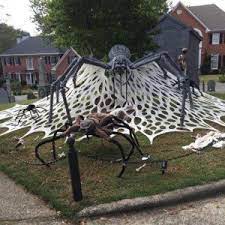 Day Giant Spider 4 Halloween Diy Outdoor Outdoor Halloween Halloween Outdoor Decorations
