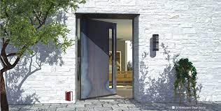 Mild steel fire sliding door. Get A Quote On This Raw Steel Door At Modern Steel Doors Today This Plain Metal Door Comes With A Vertical Gl Metal Doors Exterior Metal Door Metal Front Door