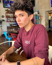 But, with the right cut and color tricks you can make your curls work for you. 8 581 Likes 59 Comments Kassidy Drake Kassidydrake On Instagram Can I Help U Boohoou Booho Tomboy Hairstyles Lesbian Hair Androgynous Haircut