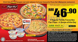 There are more than 350 pizza hut bran. Pizza Hut Coupon Rm46 90 For 3 Family Favourites 4 Soup Save Rm25 30 15 17 Apr 2013
