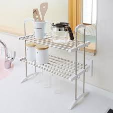 This domain is for use in illustrative examples in documents. Heian Shindo Adjustable Stainless Steel Organizer Kitchen Shelf Tos 10 The Home Shoppe