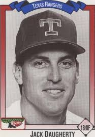 1990 Topps Tiffany Jack Daugherty #52 Texas Rangers Near Mint or Better