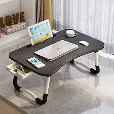 See our picks for the best 10 lap desks in uk. Lap Desk With Storage Drawer Phone And Cup Holder Laptop Bed Tray Table 23 6 Foldable Laptop Desk Laptop Stand For Working Writing Gaming And Drawing Black Top White Legs Buy Online At