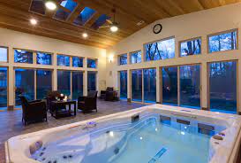 Storage for swim spa accessories and chemicals. Backyard Ideas For Your Michael Phelps Swim Spa