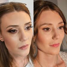 For those of you who are having trials soon or have had a trial they were  unhappy with! On the left is my brides trial. Beautiful makeup but overall  too much for