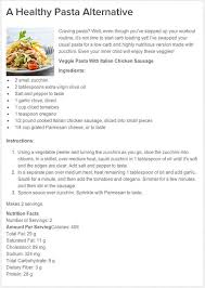 A Healthy Pasta Alternative From Jillian Michaels Healthy Pasta Alternatives Pasta Alternative Veggie Pasta