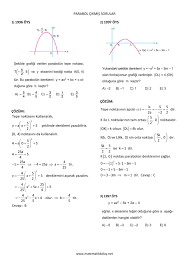 Son 10 yılın çıkmış soruları pdf halinde. Parabol Ayt Cikmis Matematik Sorulari Ve Cozumleri Sorumvar Net