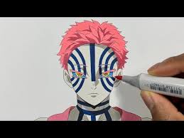 Found 33 free demon slayer drawing tutorials which can be drawn using pencil, market, photoshop, illustrator just follow step by step directions. How To Draw Akaza Easy Demon Slayer Kimetsu No Yaiba é¬¼æ»…ã®åˆƒ Ø¯ÛŒØ¯Ø¦Ùˆ Dideo