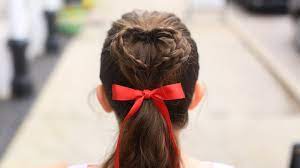 Double Heart Ponytail Cute Girls Hairstyles