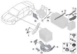 If your battery is old or damaged or isn't reading 12.6 volts you can also check the wiring diagram for the particular circuit to help you narrow down the problem. Bmw Battery Mounting Parts 725d G11 Hubauer Shop De