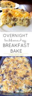 Hash brown egg casserole recipe. Overnight Cheesy Hashbrown Egg Baked Breakfast Casserole Breakfast Recipes Casserole Baked Breakfast Recipes Recipes
