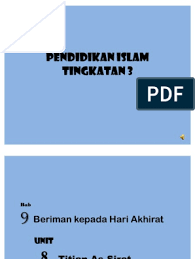 Yang ting 4 ni ralat ada yang masih ada dan ada yang dah ubah. Pendidikan Islam Tingkatan 3