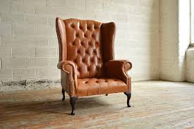 British Handmade Vintage Tan Leather Chesterfield Highback Etsy Leather Chesterfield Chair Leather Chesterfield Tan Leather Chair