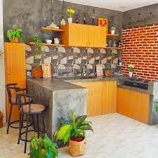 Desain dapur mungil dengan vertikal garden yang menyejukkan mata; 12 Inspirasi Untuk Dapur Mungil