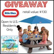 Raw Elements Giveaway Safe Sun Fun Nontoxic Gogreen Kids Picnic Table Picnic Table With Umbrella Kids Picnic