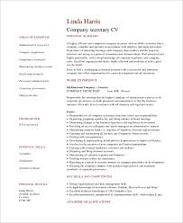 sample secretary resume templates in ms