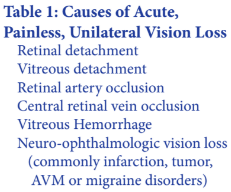 Image result for Acute Vision Loss