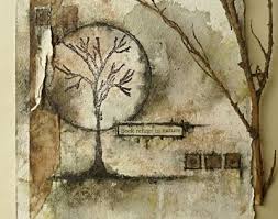 Seek Refuge In Nature The Language Of Trees Stamps By Lynne Moncrieff That S Crafty Altered Art Paper Art Halloween Cards Handmade