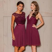 Short Lace And Mesh Dress With Illusion Neckline David S Bridal Bridesmaid Dresses Marsala Short Lace Bridesmaid Dresses Maroon Bridesmaid Dresses Short