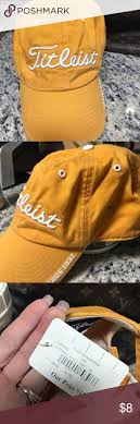 Titleist Yellow Gold Logo Baseball Cap Nwt Baseball Cap Gold Logo Yellow Gold