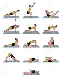 These 15 basic yoga poses are perfect to start with. Yoga Poses Set With Men And Women Simple Beginner Poses Royalty Free Cliparts Vectors And Stock Illustration Image 82074796