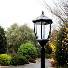 Davinci solar post lights can definitely add more accents to any outdoor lamppost, top fence deck and patios. Solar Garden Light Post Black Garden Lamp Post Solar Garden Lamps Solar Lights Garden